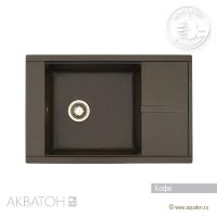 Мойка кухонная АКВАТОН Делия 78, кофе