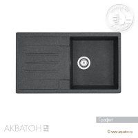 Мойка кухонная АКВАТОН Верона, графит Мойка кухонная АКВАТОН Верона, графит