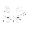 Смеситель для раковины Lemark Brava LM4706G